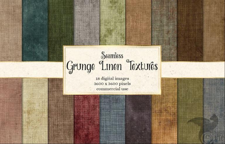 Seamless Grunge Linen Textures