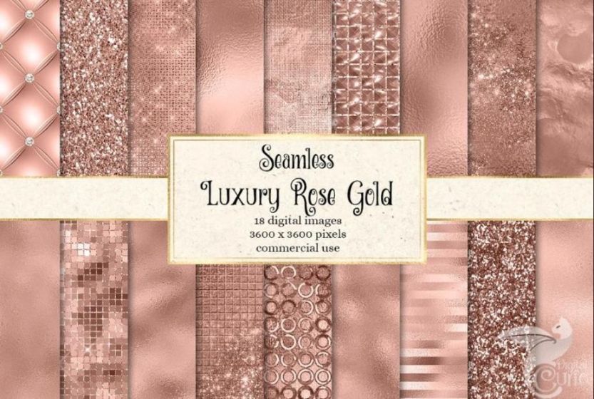 Seamless Rose Gold Textures