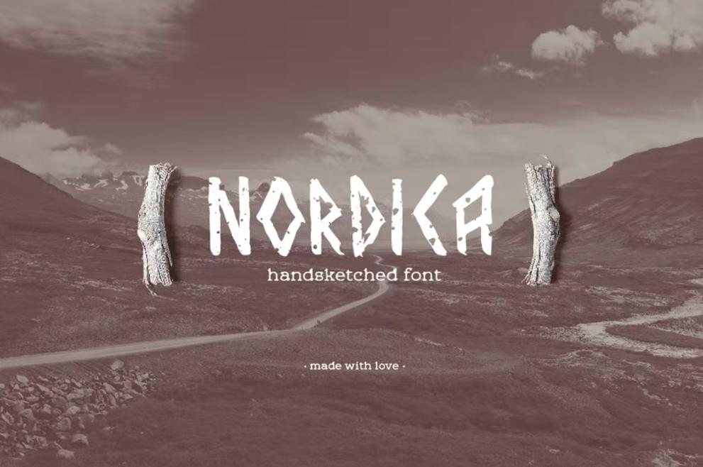 Sketch Style Viking Typefaces