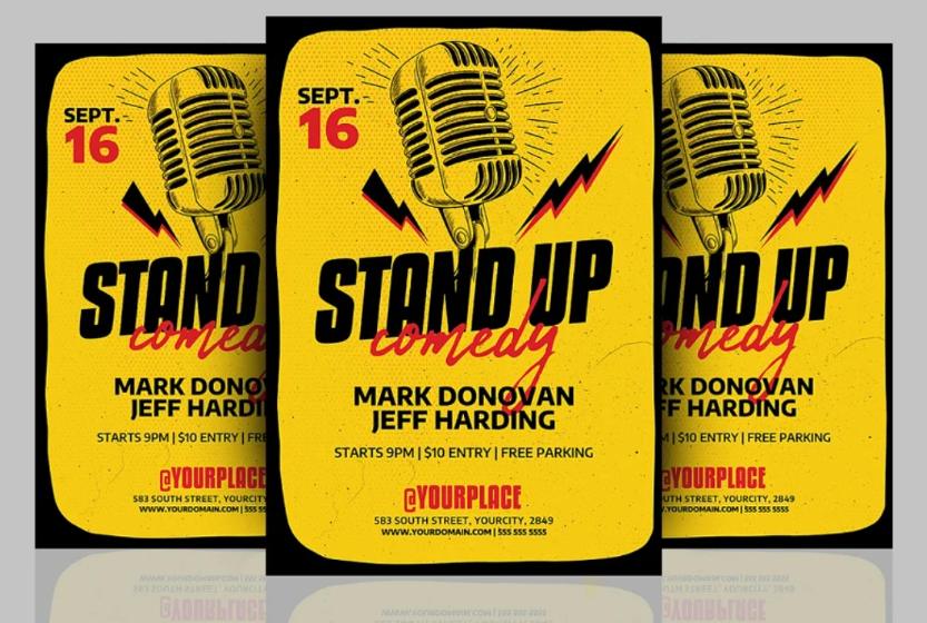 Stand Up Comedy Show Flyer Design