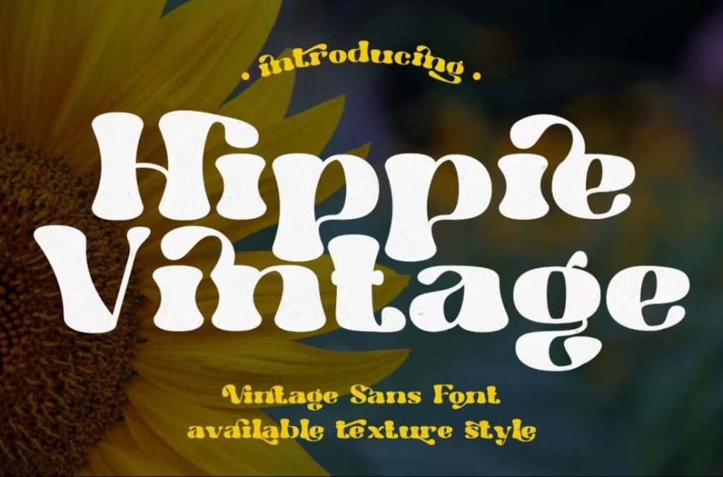 Vintage Hippie Style Fonts