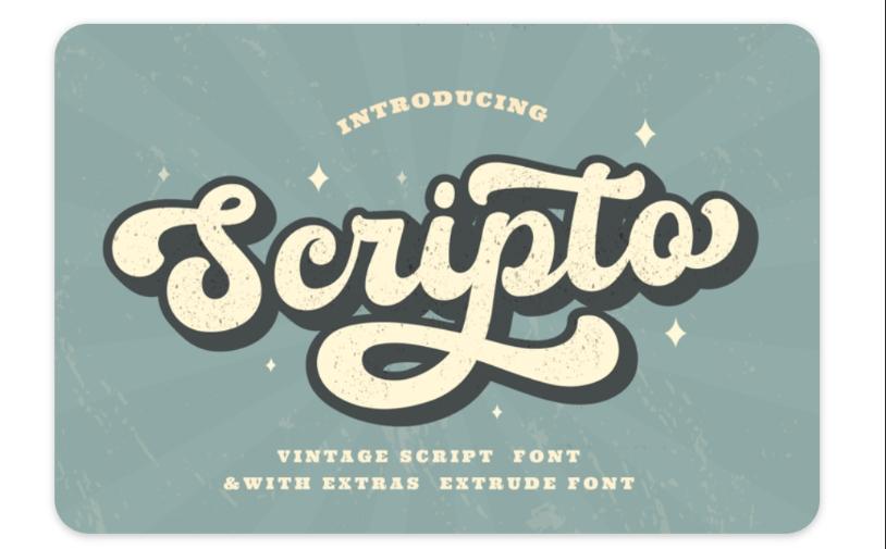 Vintage Script Style Typefaces