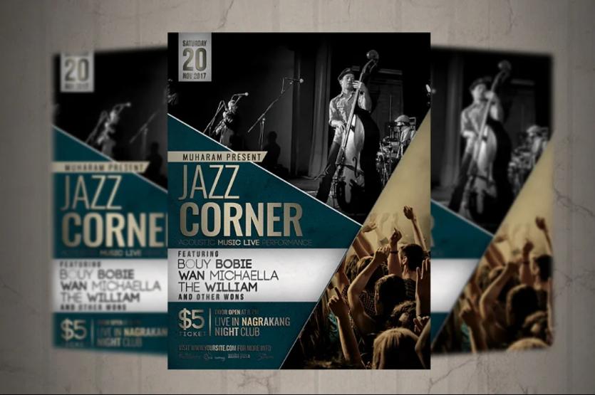 jazz Music Concert Flyer Design