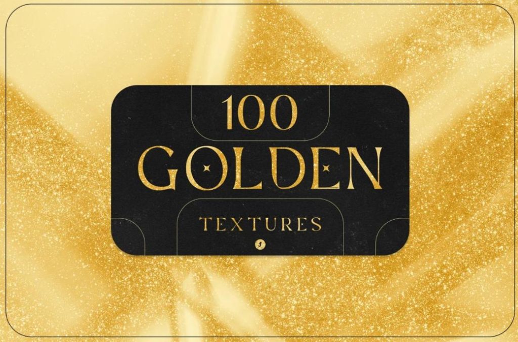 100 Unique Gold Textures Set