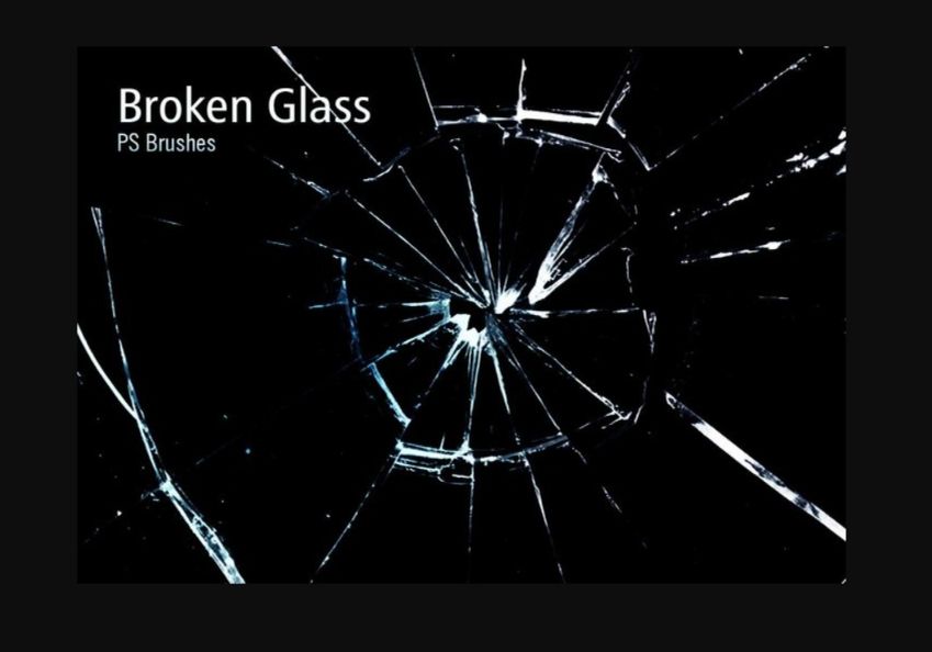 20 Broken Glass PS Brushes