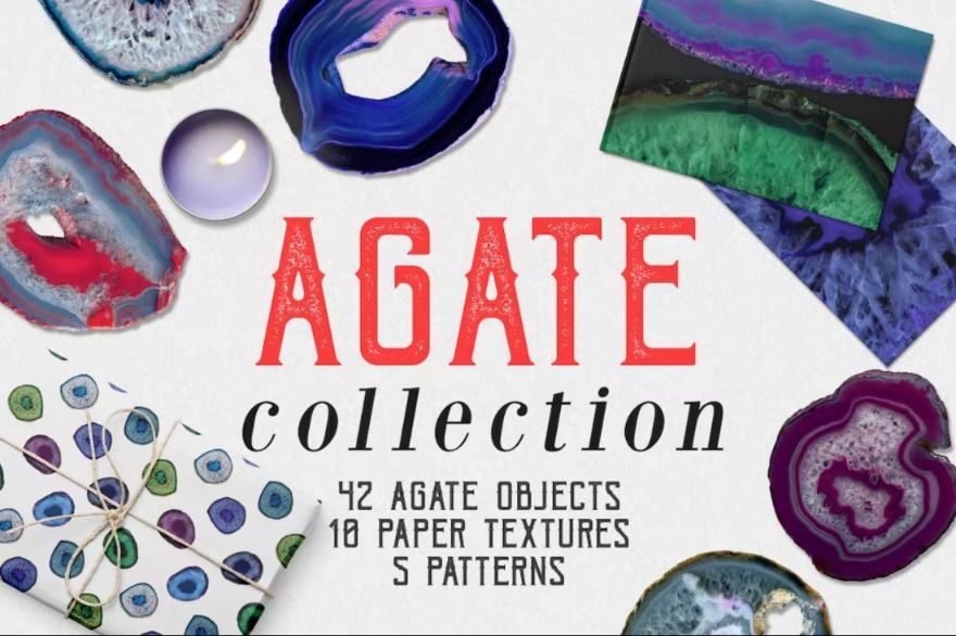 42 Unique Agate Objects