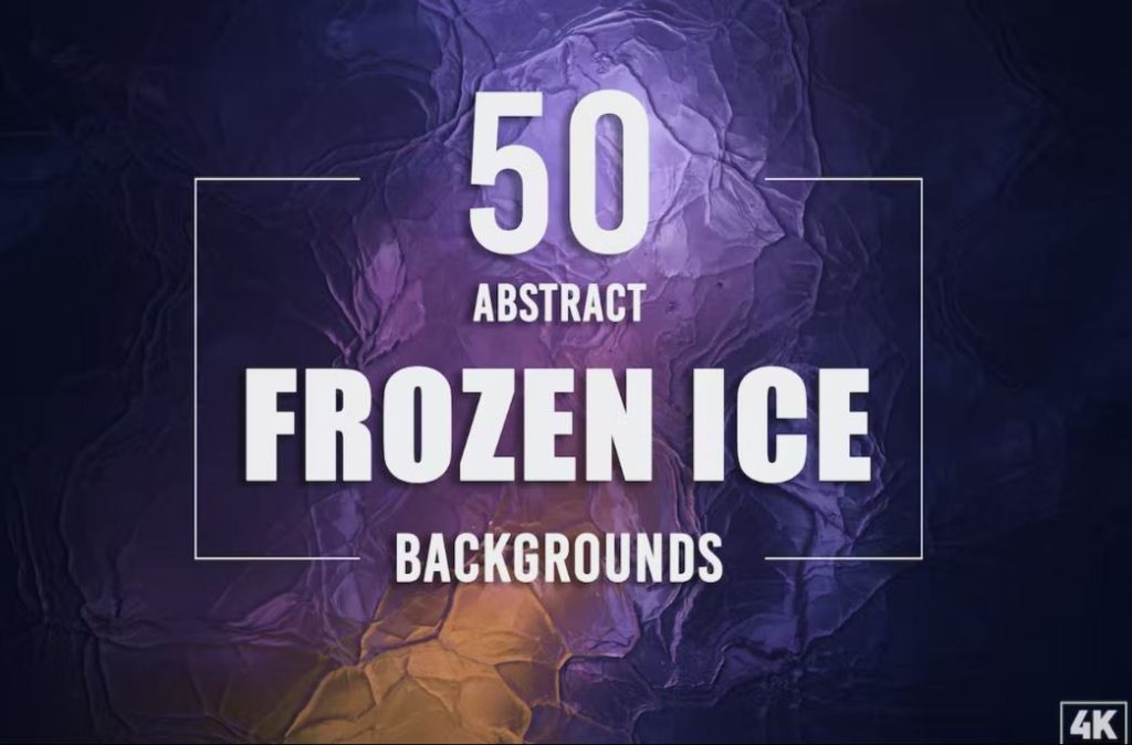 50 Abstract Ice Backgrounds