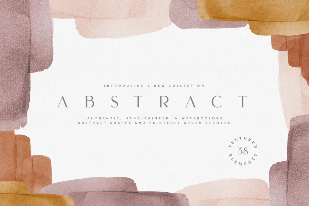 Abstract Authentic Watercolor backgrounds