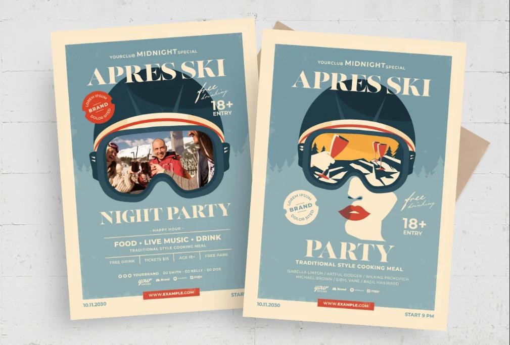 Apres Ski Poster Design