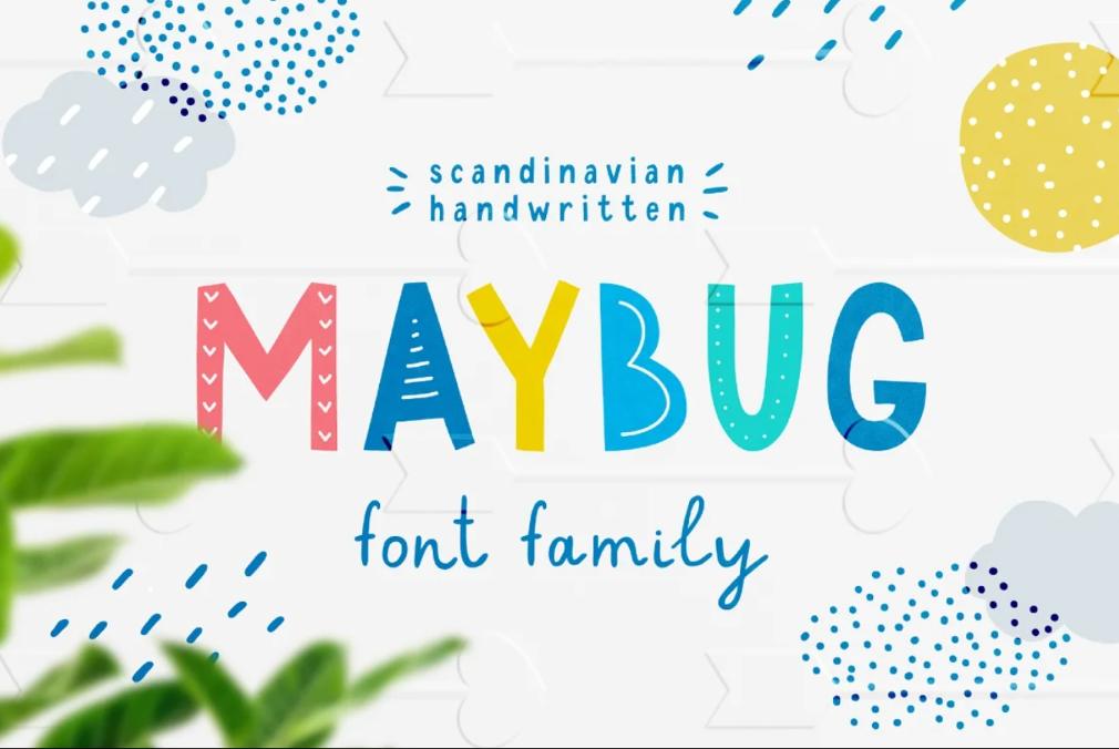 Colorful Scandinavian Font Style