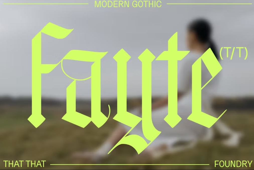 Creative Gothic Style Font