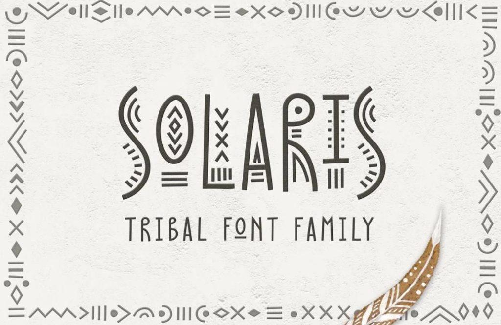 Creative Tribal Display Font