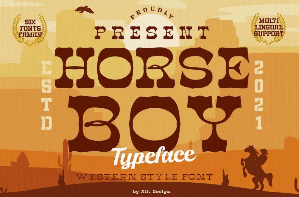 Creative Western Style Typefaces