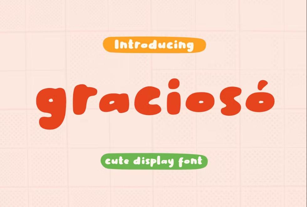 Cute and Funny Display Font