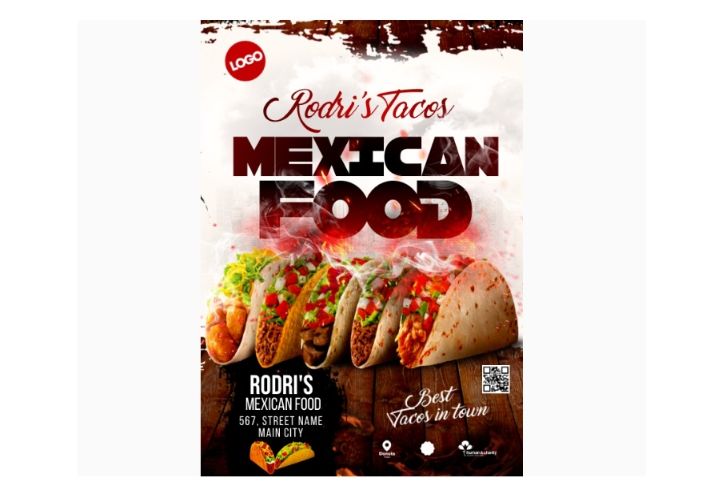 Free A4 Mexican Food Flyer