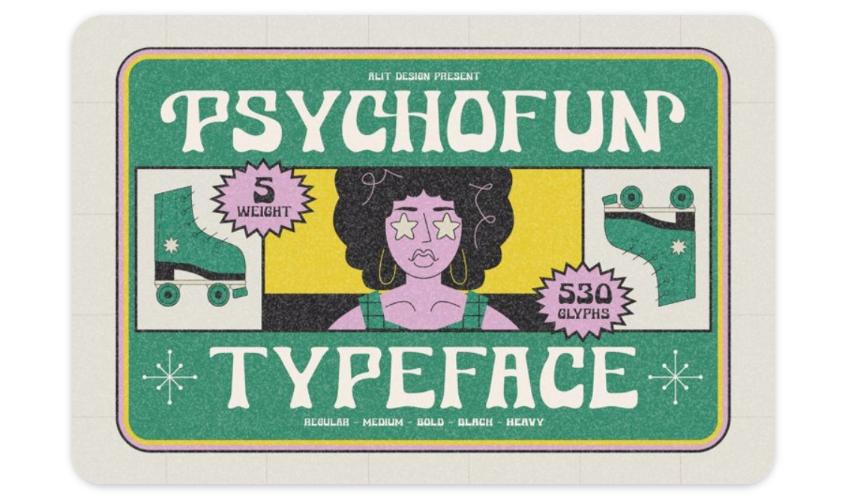 Free Psychedelic Style Font