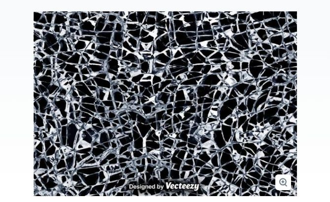 Free Vector Shattered Glass Background