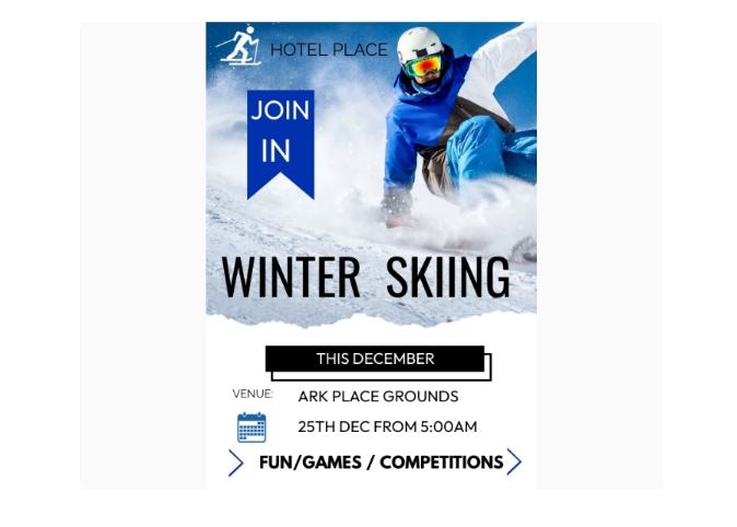 Free Winter Games Poster Design