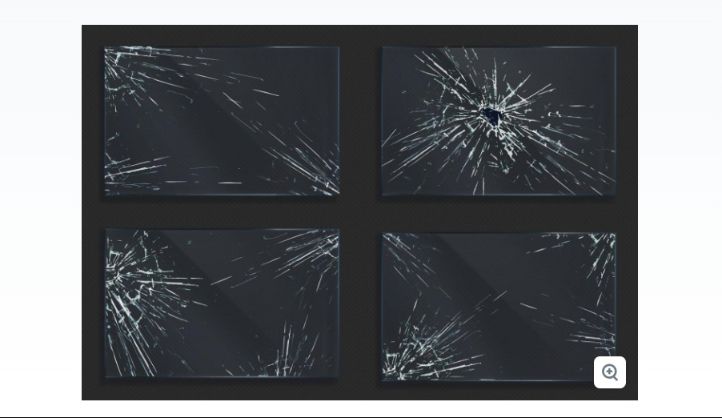 Glass with Crack Backgrounds