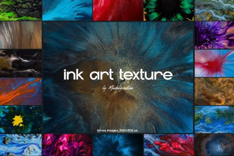 Ink Art Textures Set