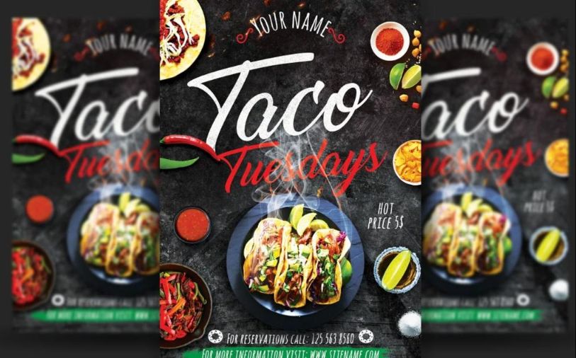 Mexican Tacos Flyer Template