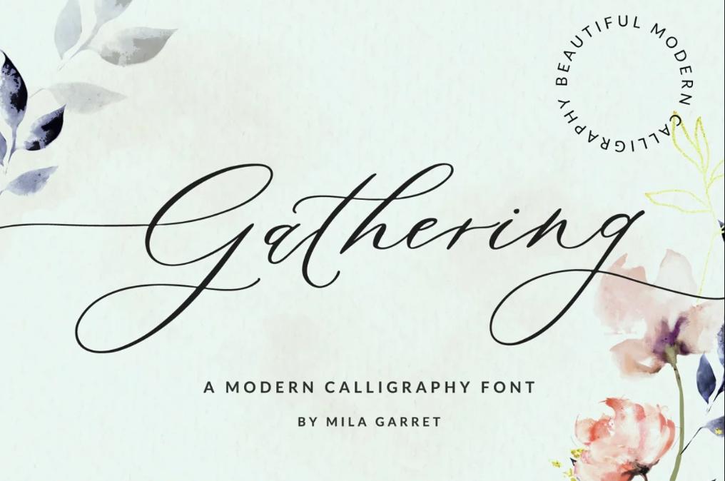 Modern Calligraphy Script Font