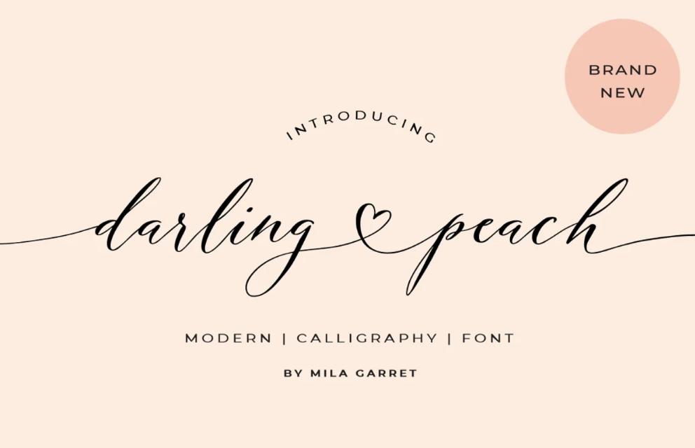 Modern Calligraphy Spring Font