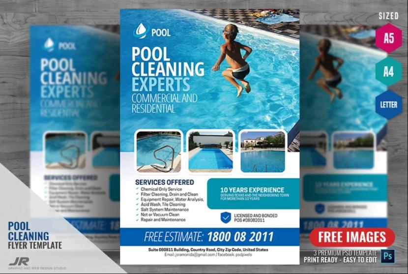 Pool Services Flyer Template
