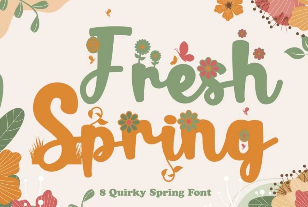 Quirky Floral Style Fonts
