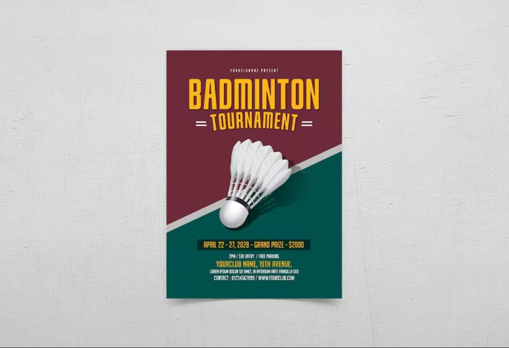 Racket Competition Flyer Design