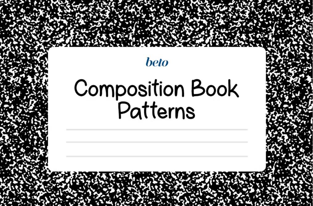 Seamless Notebook Composition Background