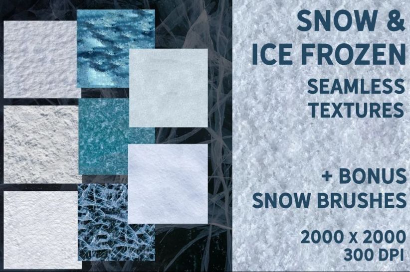 Seamless Snow and Ice Textures