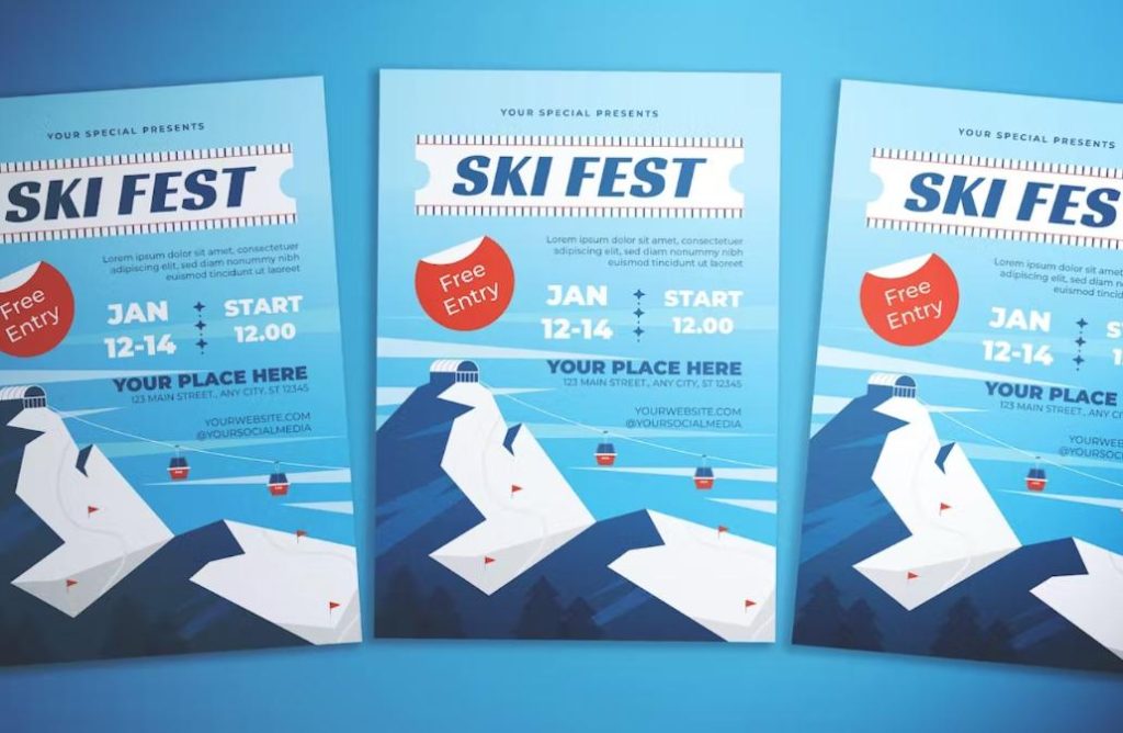 Ski Fest Flyer Design