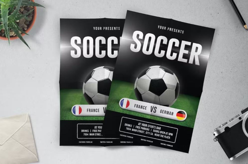 Soccer Match Promotional Flyer