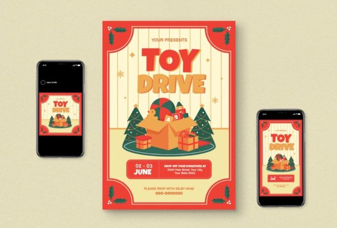 Toy Drive Flyer Template