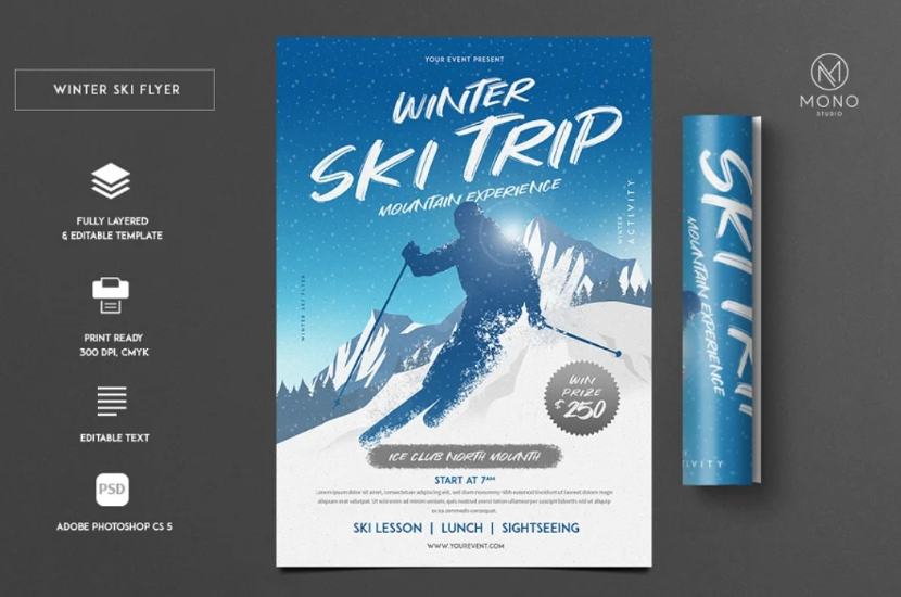 Winter Trip Flyer Design