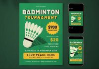 Badminton Flyer Template