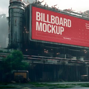 Futuristic Billboard Mockup